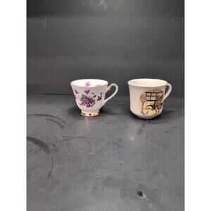 Mismatched Teacups Collection, Society Violets China Cup, Lancaster Sandland Cup